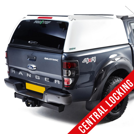 Ford Ranger ProTop Tradesman Canopy in White - Glass Rear Door with Central Locking