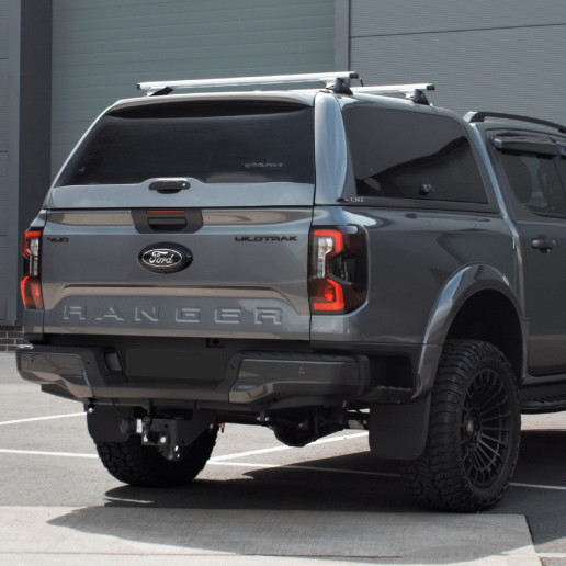 Ford Ranger 2023- Alpha CMX Canopy with Glass Lift-Up Doors in Various Colours