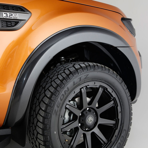 Ford Ranger 2019 On Double Cab Standard 55MM Arches - Matt Black