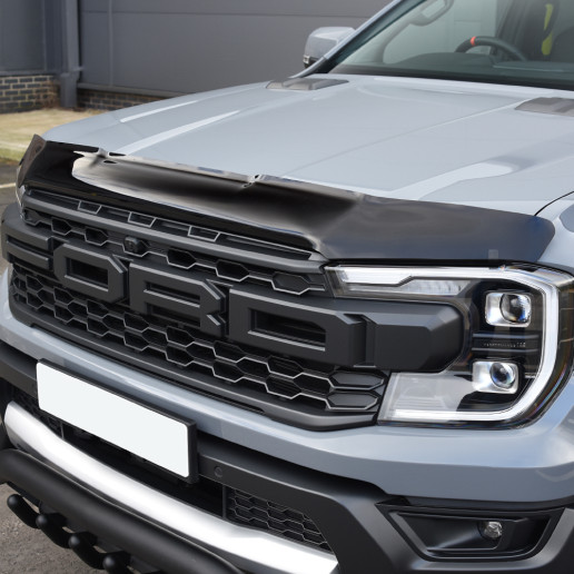 Ford Ranger Raptor 2023- Dark Smoke Bonnet Guard