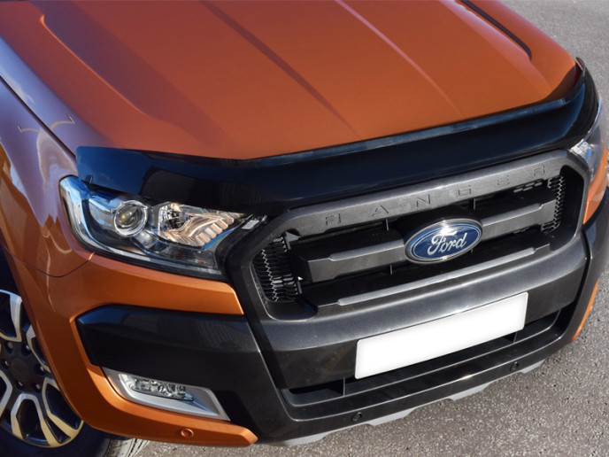 Ford Ranger Dark Smoke Bonnet Guard