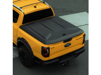 Ford Ranger 2023- Double Cab Aeroklas Speed Black Lift-Up Tonneau Lid