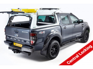 Ford Ranger Pro//Top Low Roof Gullwing Painted White - Glass Rear Door with Central Locking