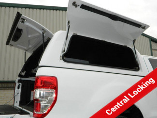 Ford Ranger Extra Cab Pro//Top Low Roof Gullwing Hard Top With Solid Rear Door In White with Central Locking
