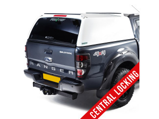 White Pro//Top Low Roof Tradesman Hard Top With Glass Rear Door with Central locking