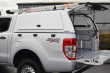 Low roof gullwing canopy fitted to Ford Ranger double cab