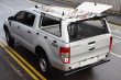 twin side access doors gullwing canopy fitted to Ford Ranger