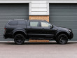 Ford Ranger double cab in black with a leisure hard top fitted