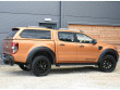 Ford Ranger double cab in sabre orange with a leisure hard top fitted