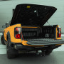 Ford Ranger 2023- Double Cab Aeroklas Speed Black Lift-Up Tonneau Lid