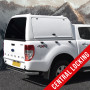 ProTop High Roof Gullwing Canopy for Ford Ranger in White with Central Locking