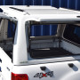 ProTop High Roof Gullwing Canopy for Ford Ranger in White with Central Locking