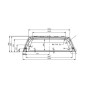 Rear dimensions of the Aeroklas Pop-Out Canopy