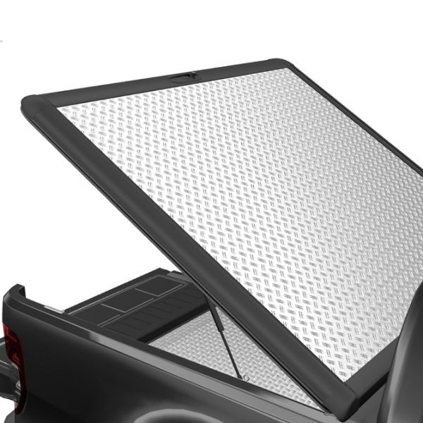 Ford Ranger 2012 On Mountain Top Chequer Plate Lift-Up Cover - MT2