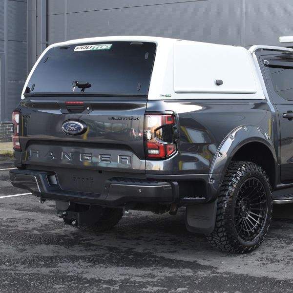 Ford Ranger 2023- ProTop Gullwing Hardtop Canopy with Glass Rear Door in White