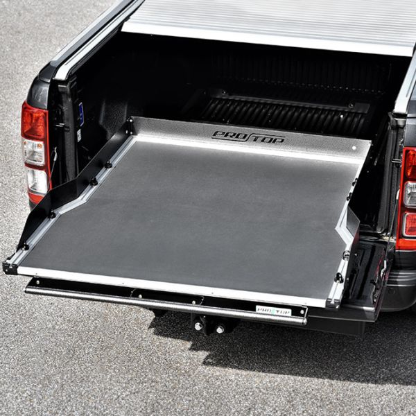 Ford Ranger 2019-2022 ProTop Full-Width Load Bed Slide - Rhino Deck Finish