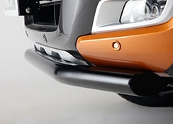 Black front spoiler bar on a Ford Ranger