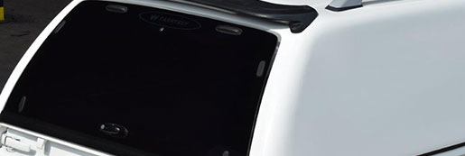 Glass Rear Door on a Hard Top Canopy